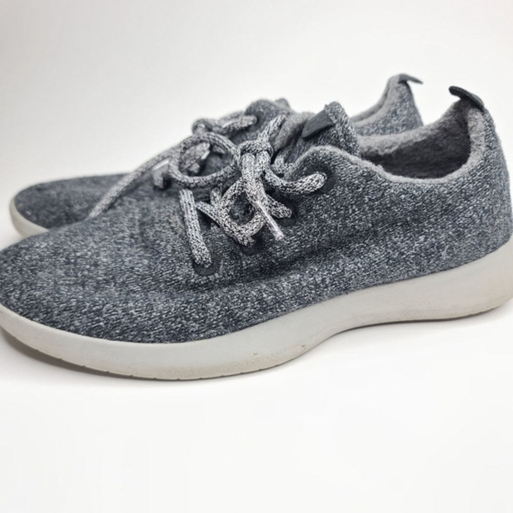 Allbirds Men's‎ Size 8 Charcoal Gray Wool Runners Lace Up Running Sneakers